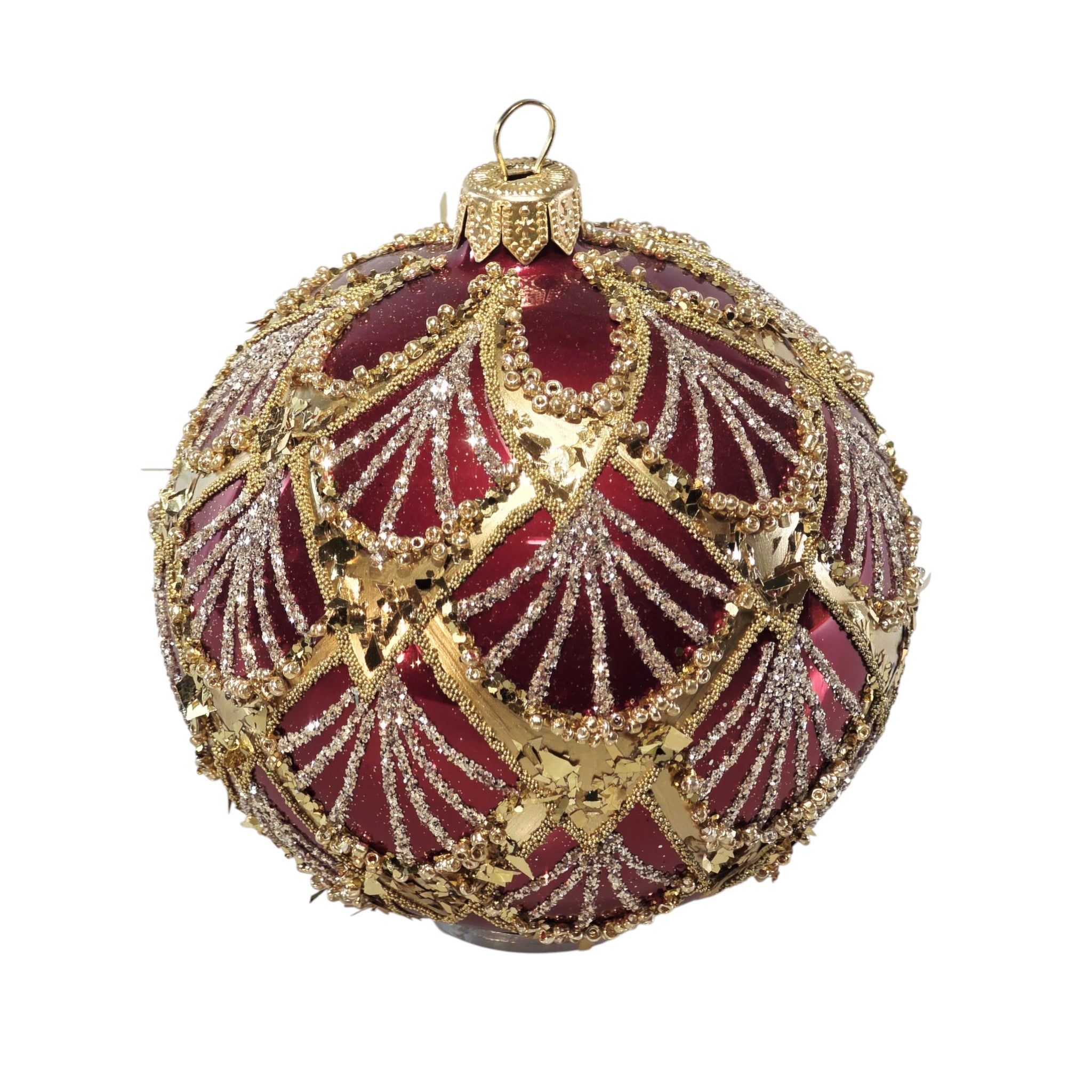 Crimson Gilded Fan