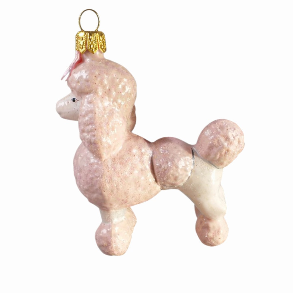 Blush Poodle Ornament