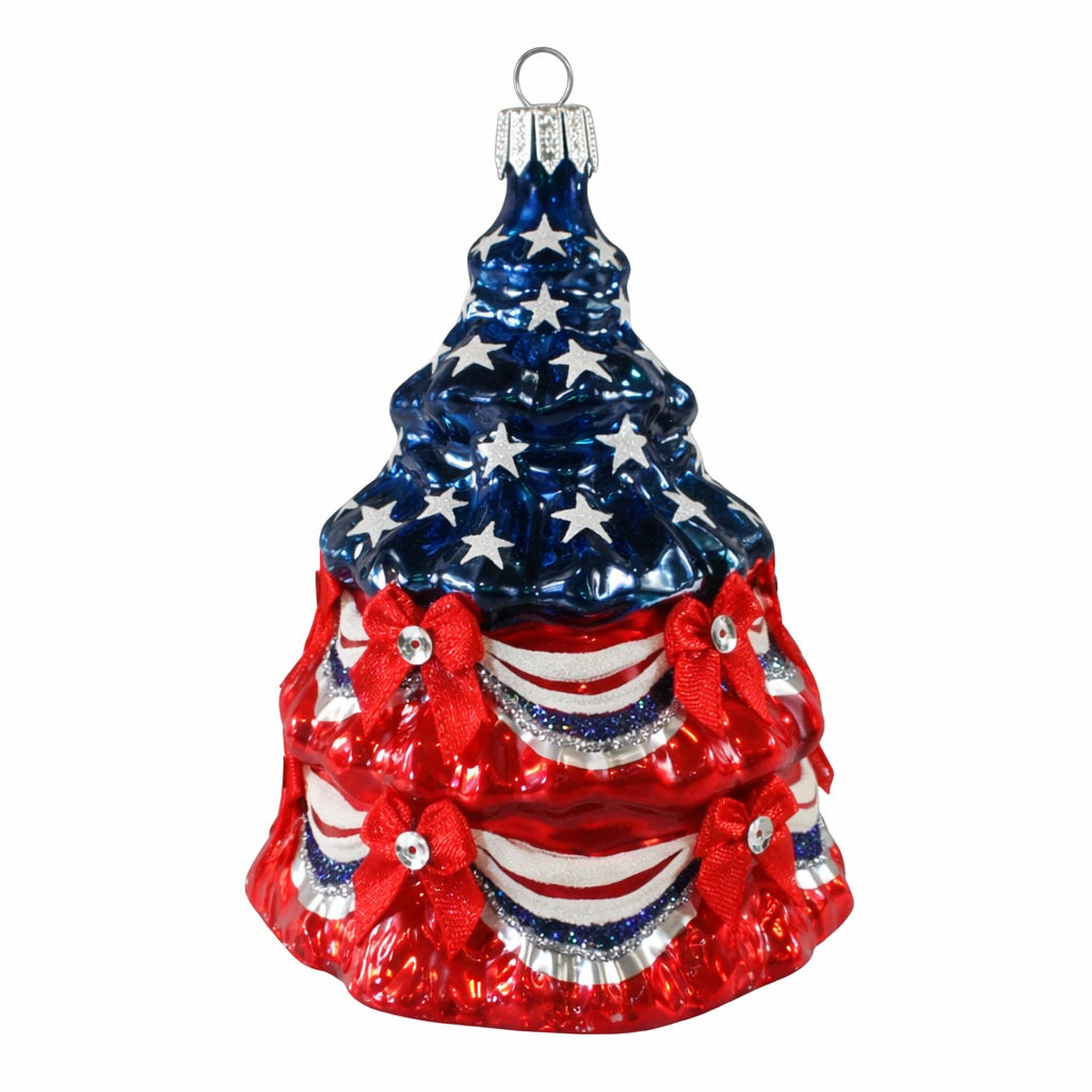Stars & Stripes Christmas Tree Ornament