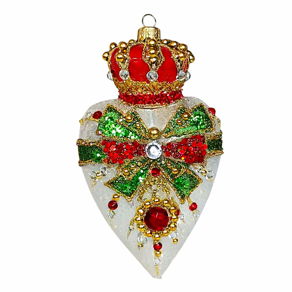 Royal Holiday Jewel Heart Ornament