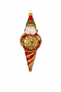 Regal Santa Drop Ornament