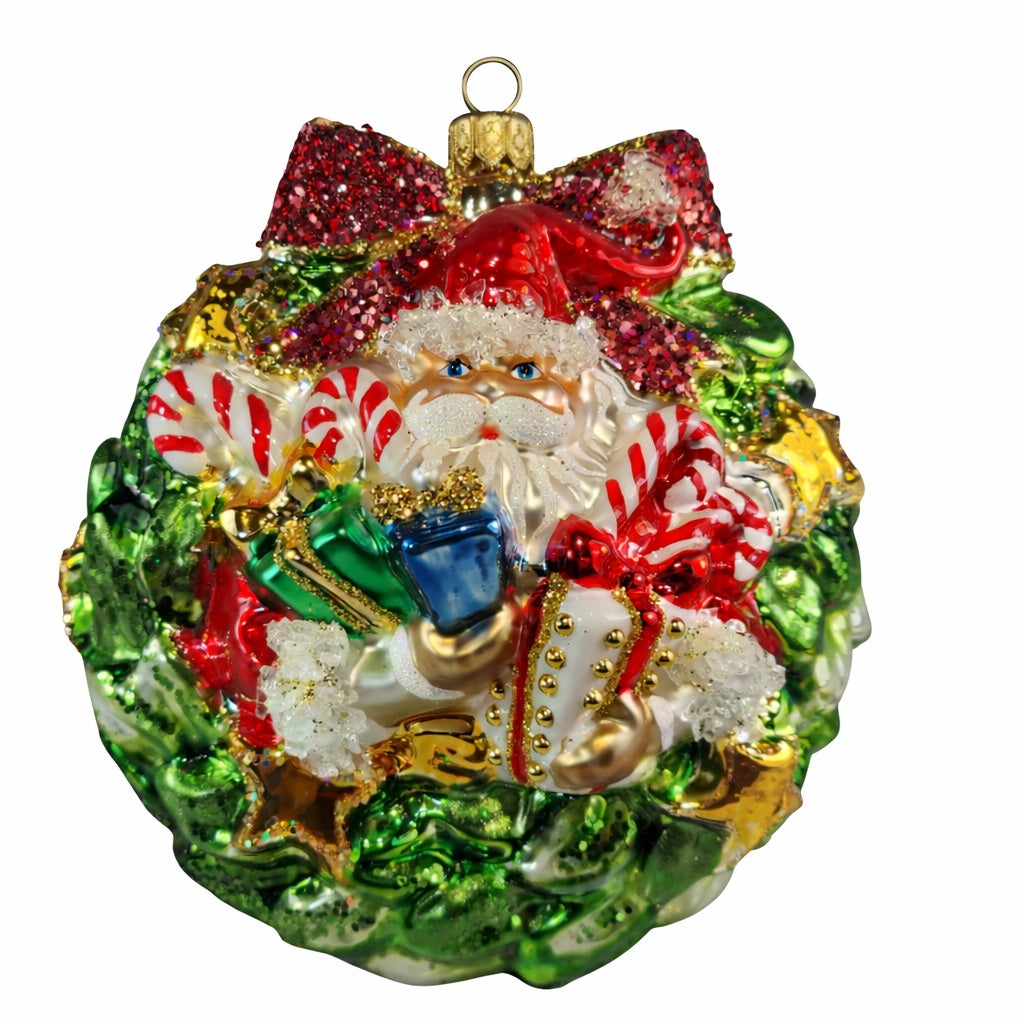 Santa’s Candy Wreath Ornament