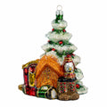 Woodland Lantern Christmas Tree Scene