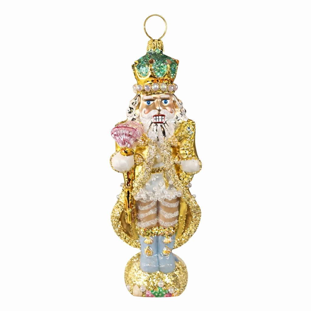Golden King Nutcracker Ornament