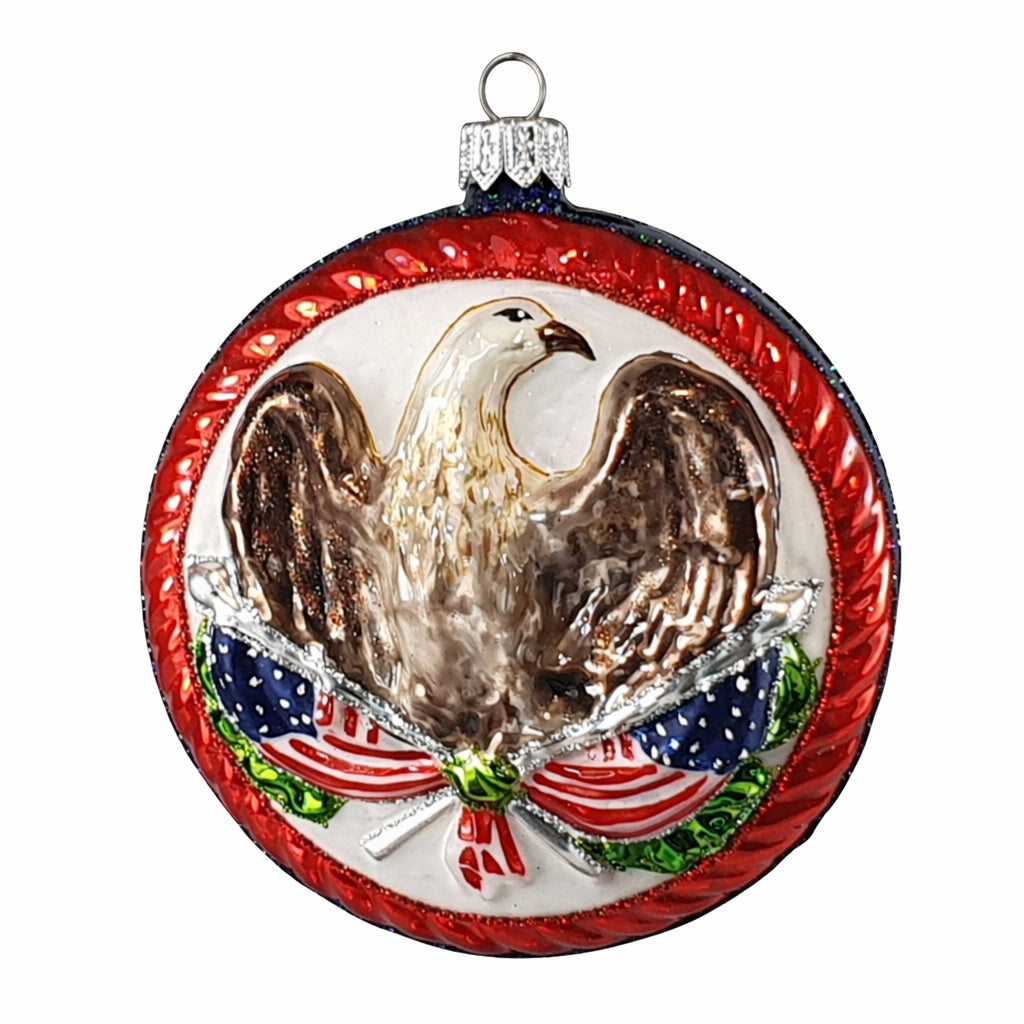 Patriotic Eagle Medallion Ornament