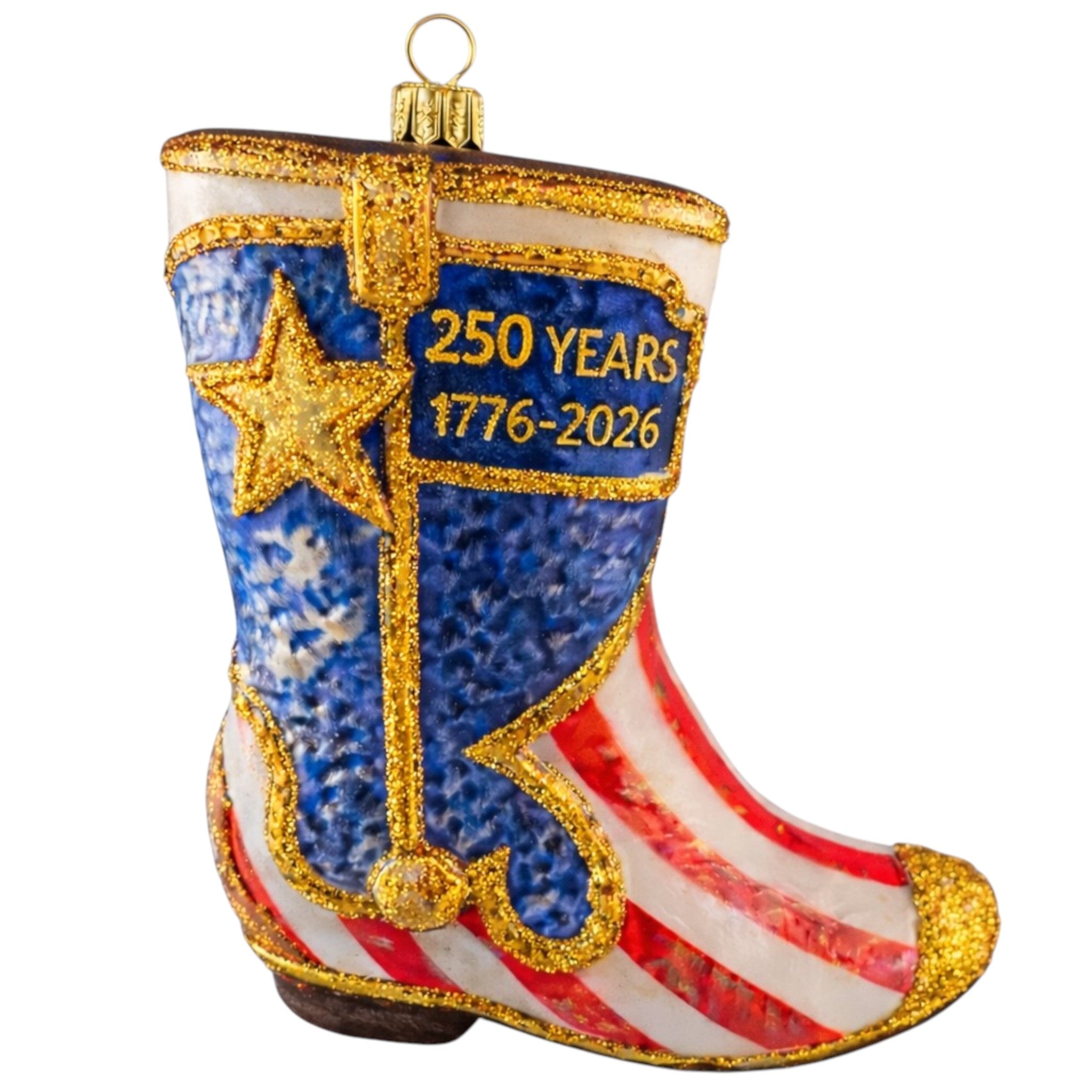Patriotic Santa – USA 250 Years Ornament