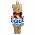 Holiday Bear in Winter Sweater Ornament