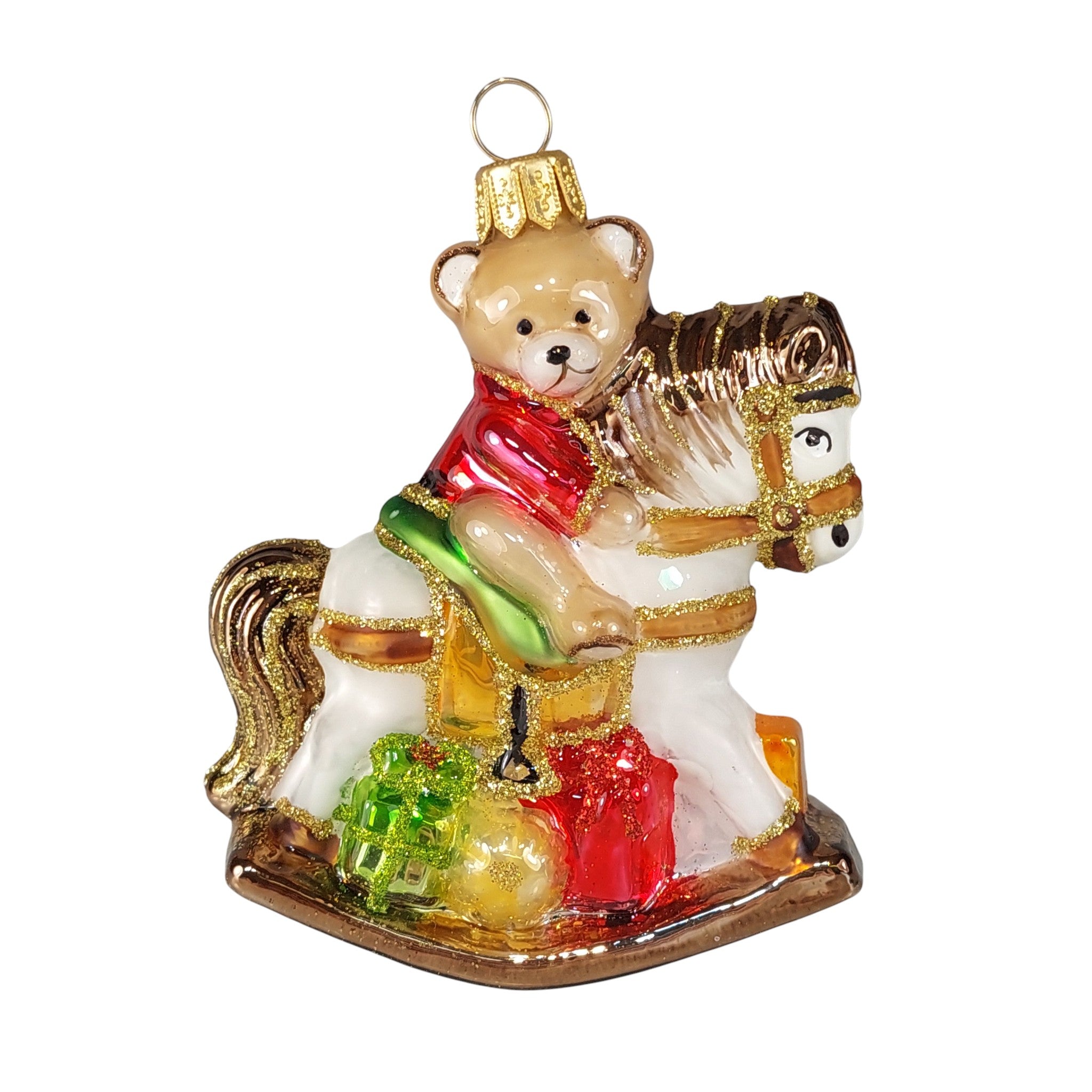 Teddy Bear on Rocking Horse