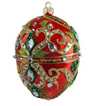 Crimson Jewel Egg Ornament