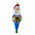 Radiant Kaleidoscope Santa Finial