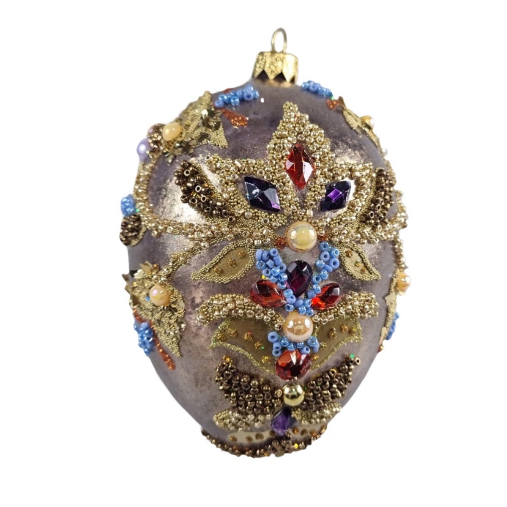 Fabergé Egg Bauble with Royal Pattern