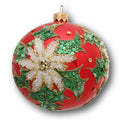 Bauble with Sequins and Poinsettia