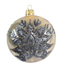 Bauble 10cm with Fan Decore