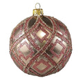Champagne & Rose Geometric Glitter Ball