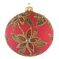 Silverado ornament, glass ball with decorative gold accents