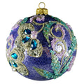 Bauble 10cm with Floral Motif