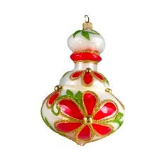 Silverado ornament, glass ball with classic decorative elegance