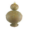 Gold Glitter Pendant with Gemstones