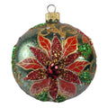 Silverado glass ornament, decorative ball with subtle metallic shine