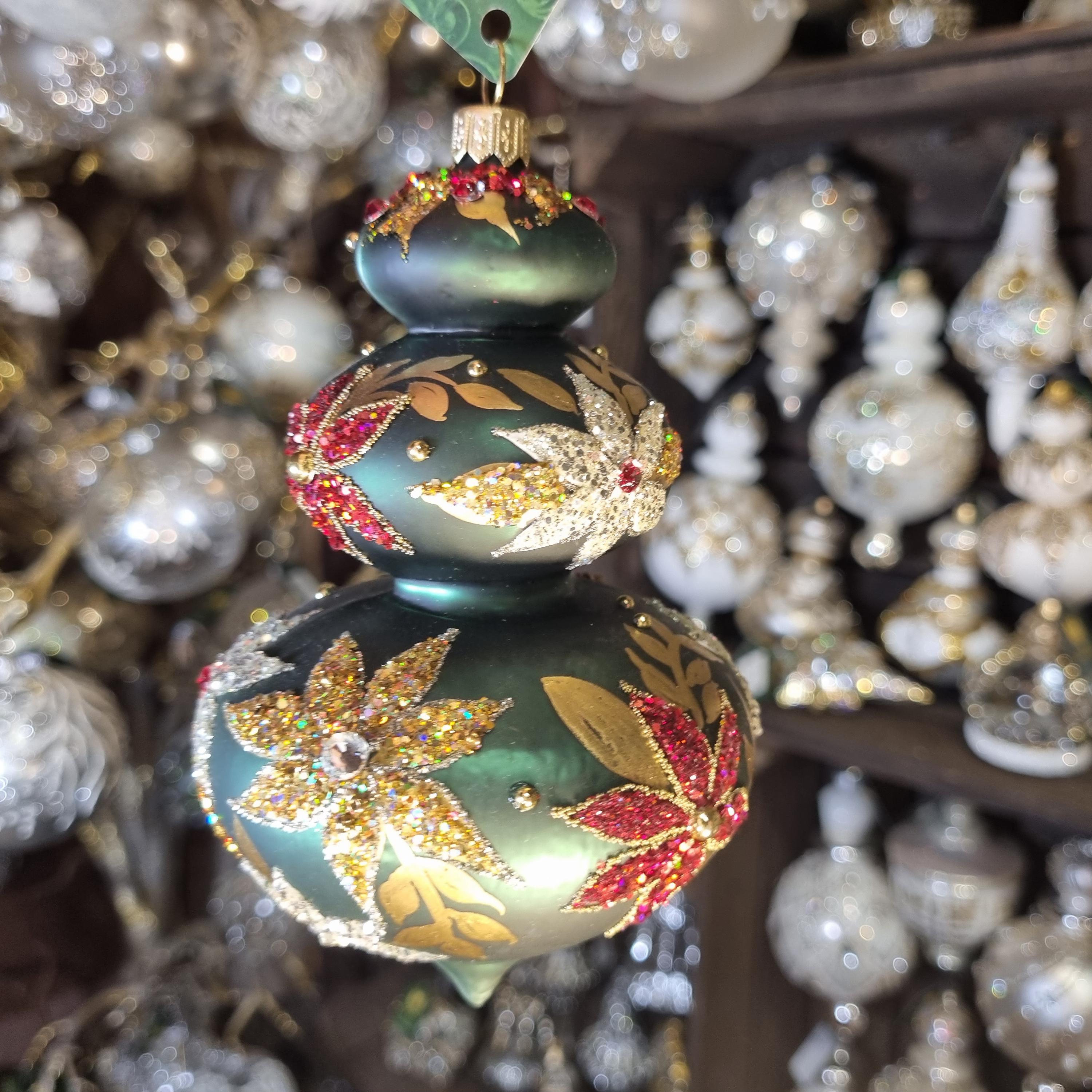 Icicle with Three Baubles Ornament