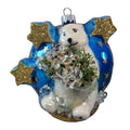 Silverado ornament, glass ball with classic festive detailing