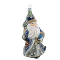 Santa Claus with Christmas Tree on His Back