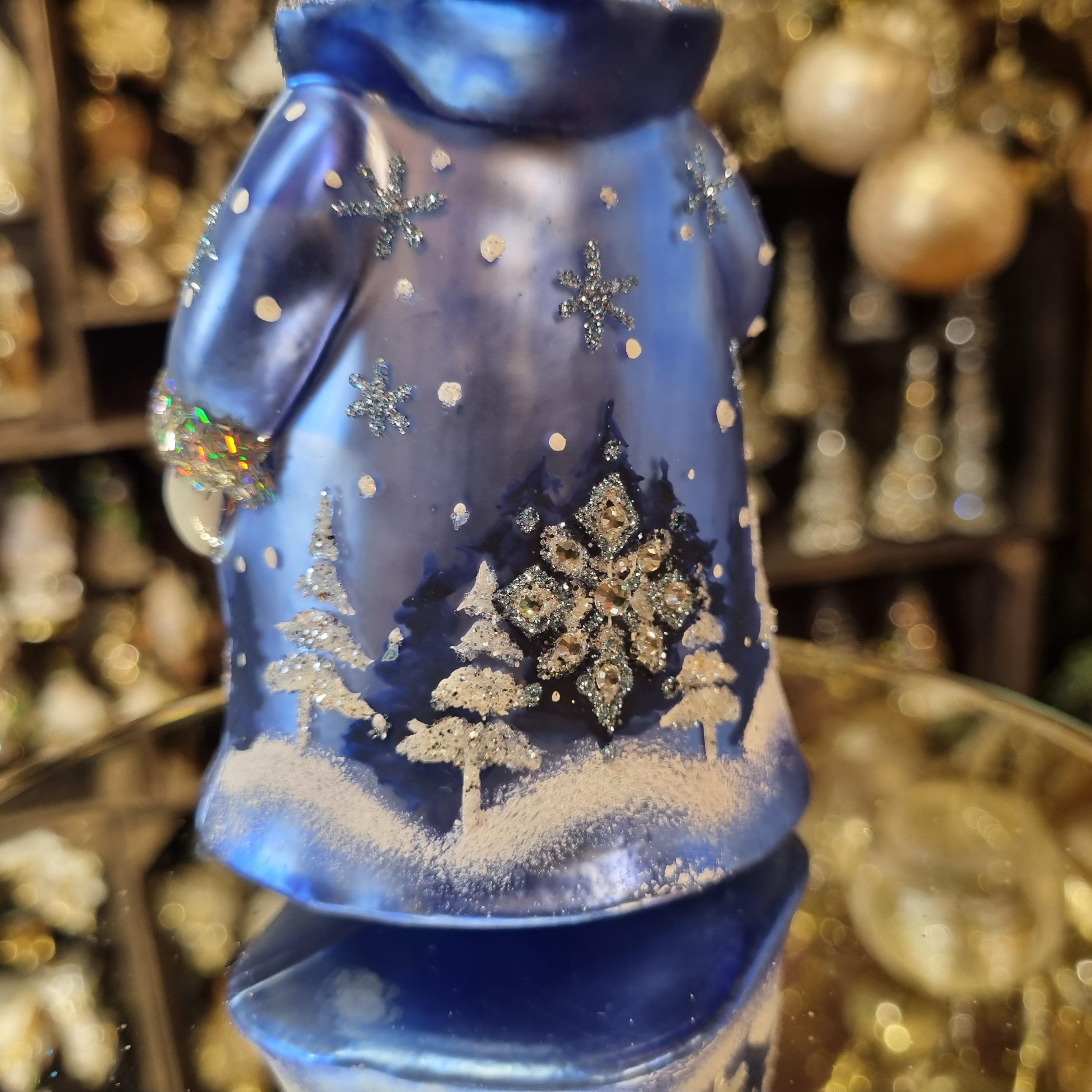 Silverado ornament, glass ball with silver ornamental accents