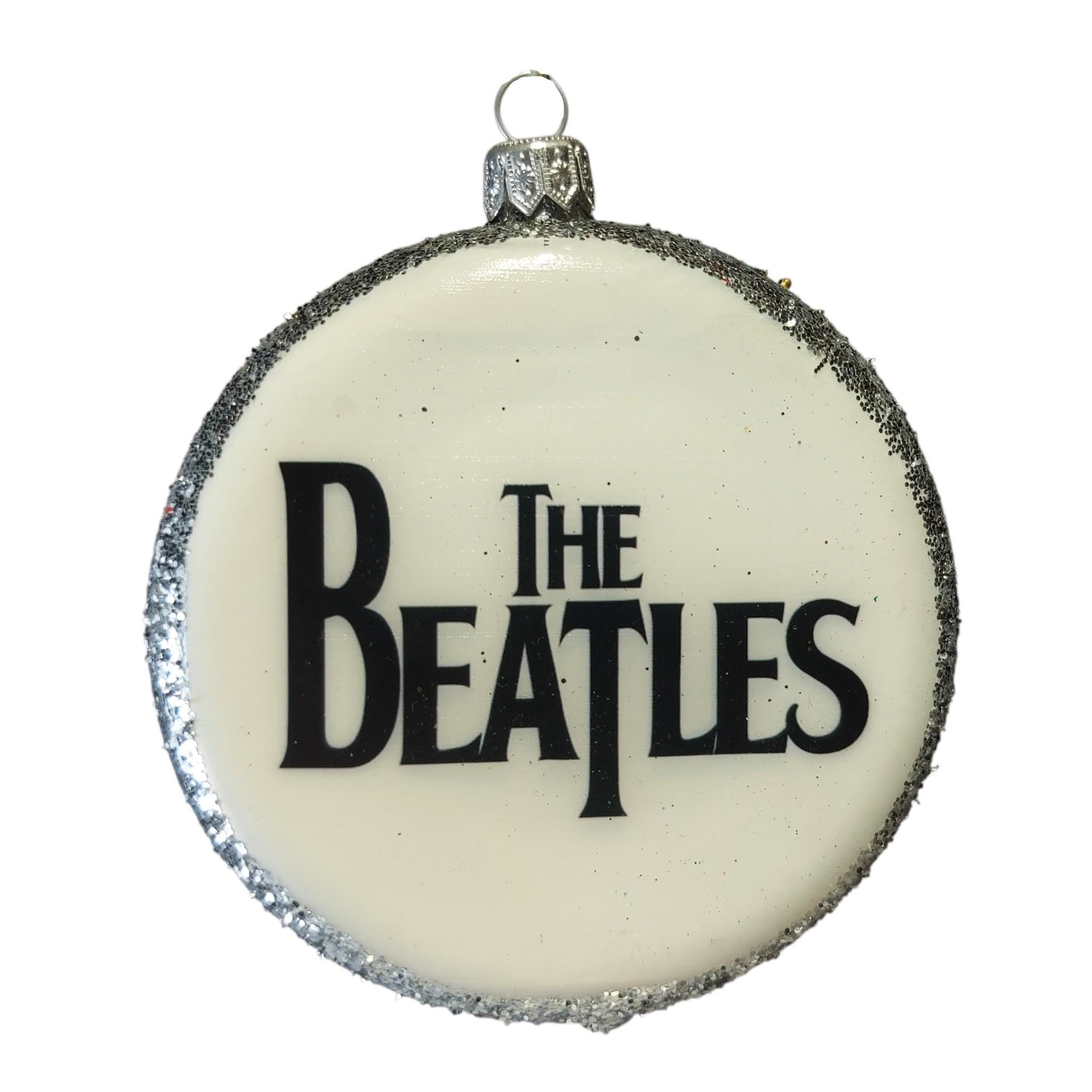 Silverado ornament, glass ball with classic festive motif