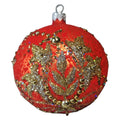 Red Textured Ornament