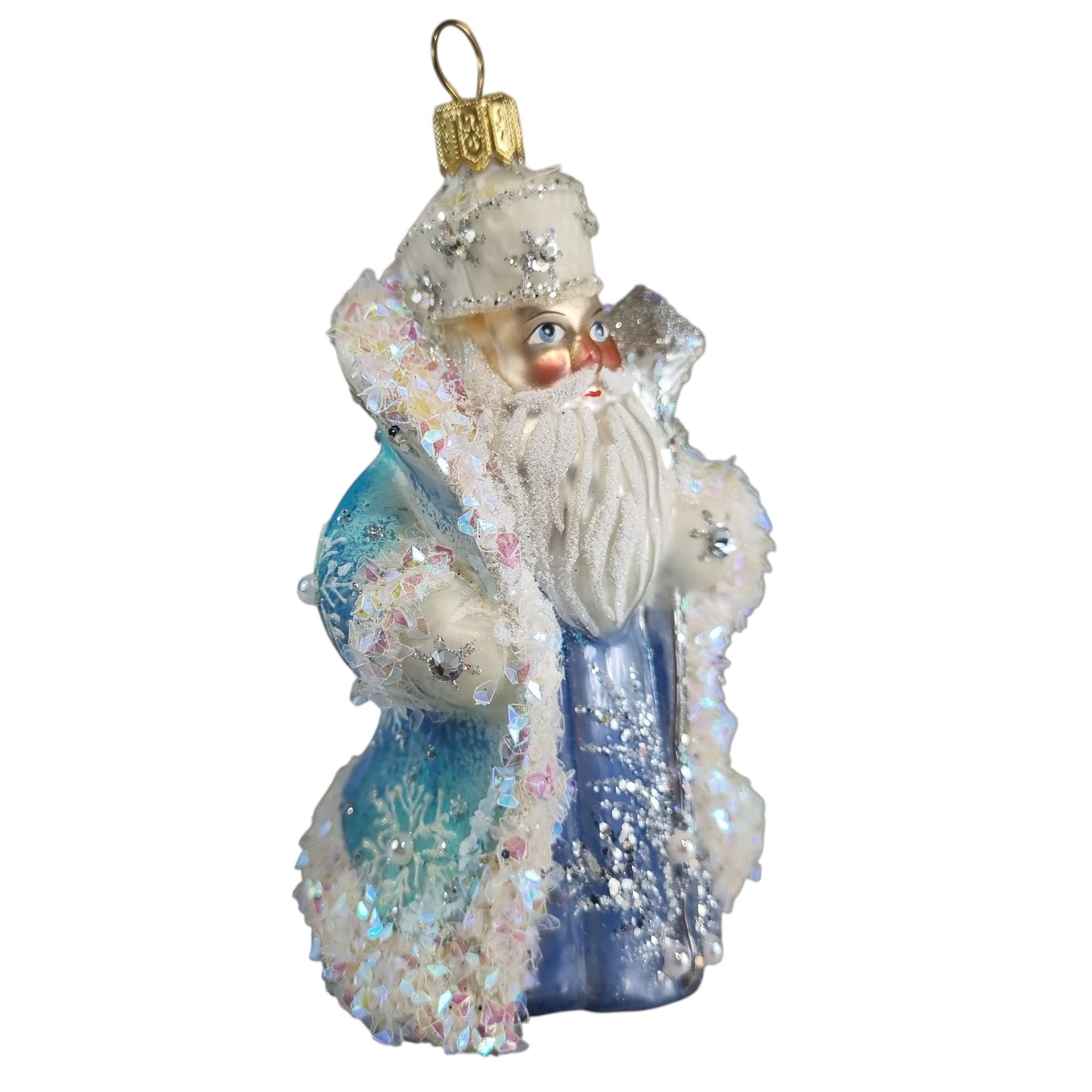 Frosty Blue Santa