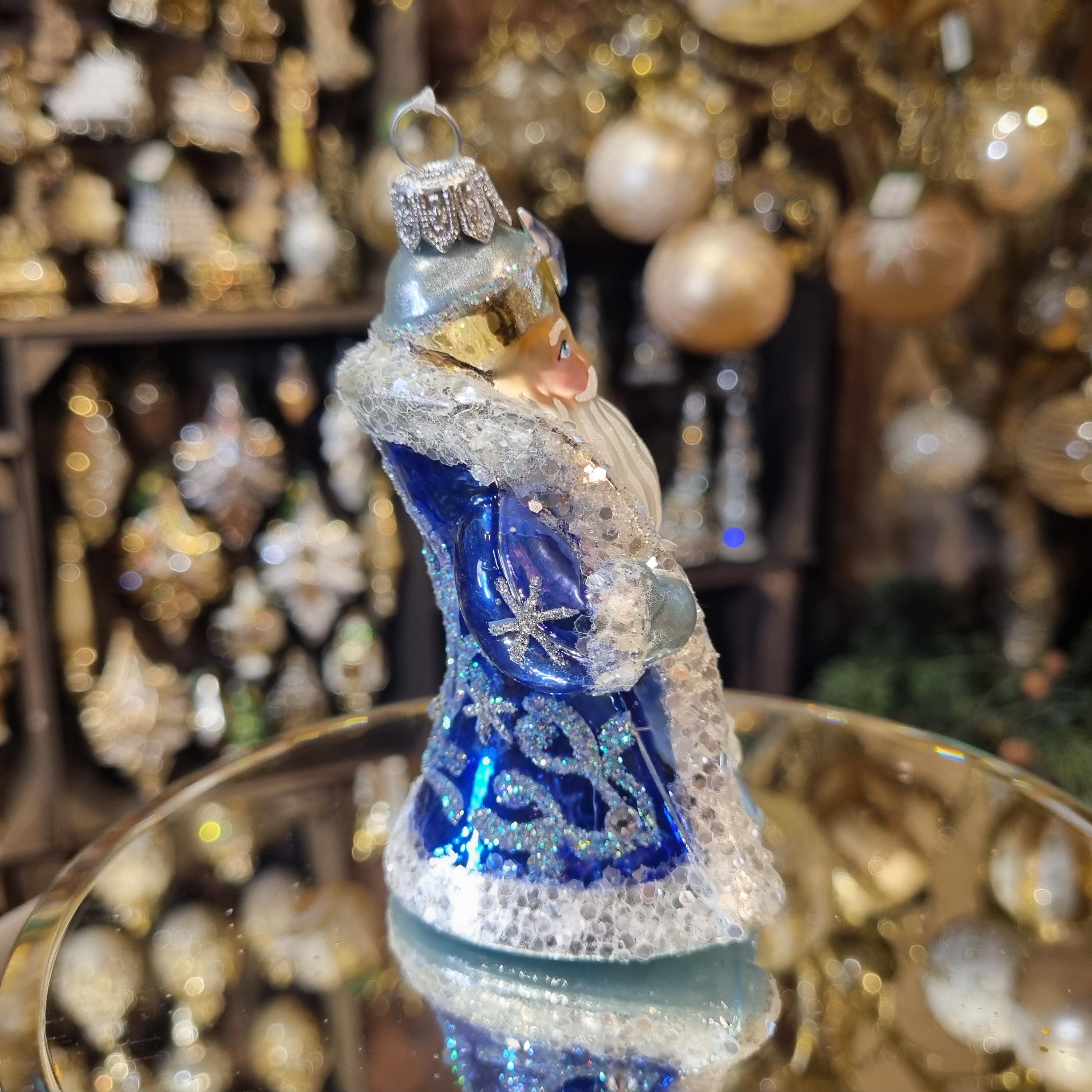 Blue Ice Santa