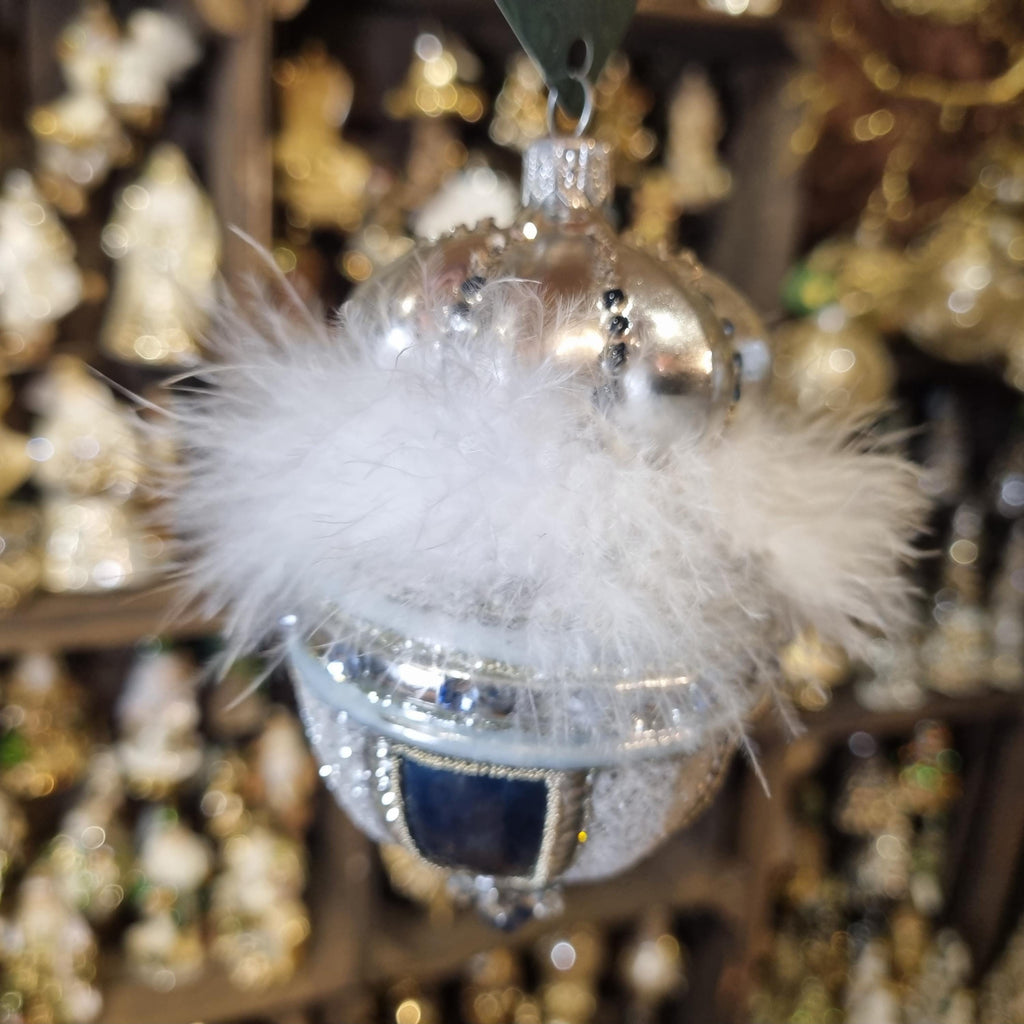 Silverado glass ornament, classic decorative ball