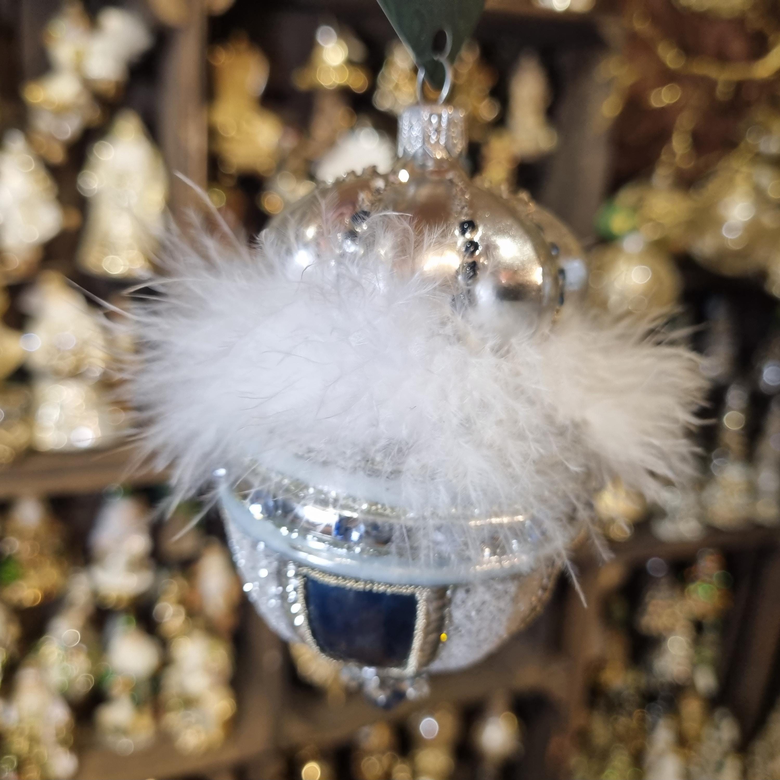 Silverado glass ornament, classic decorative ball