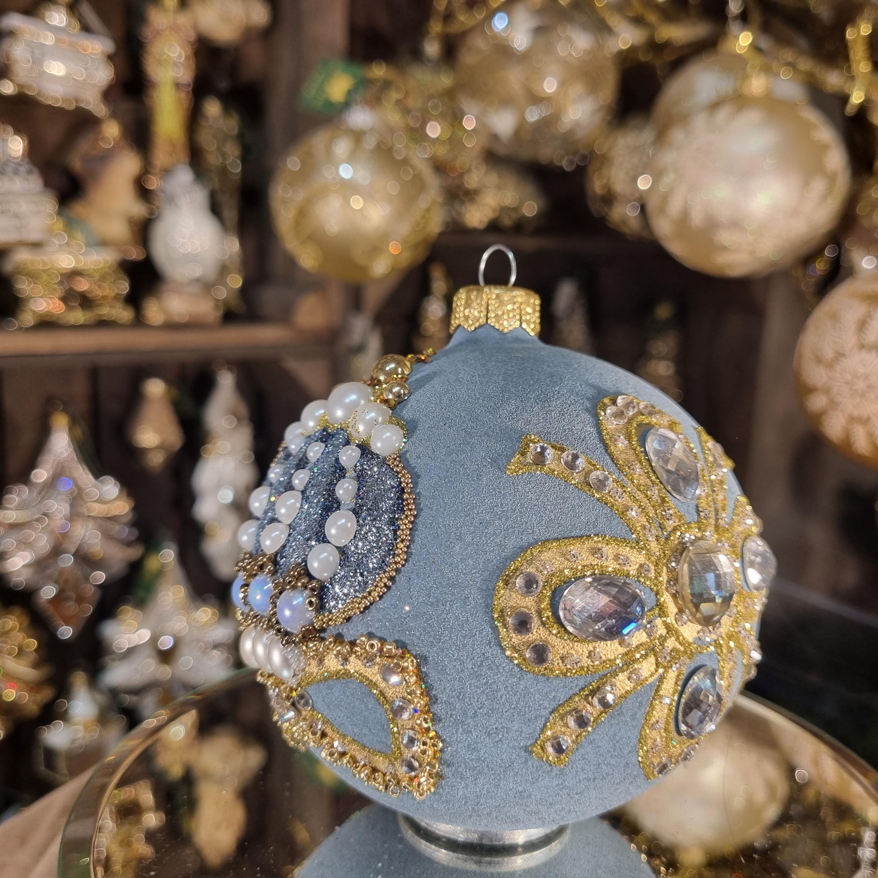 Blue with pearlescent accents