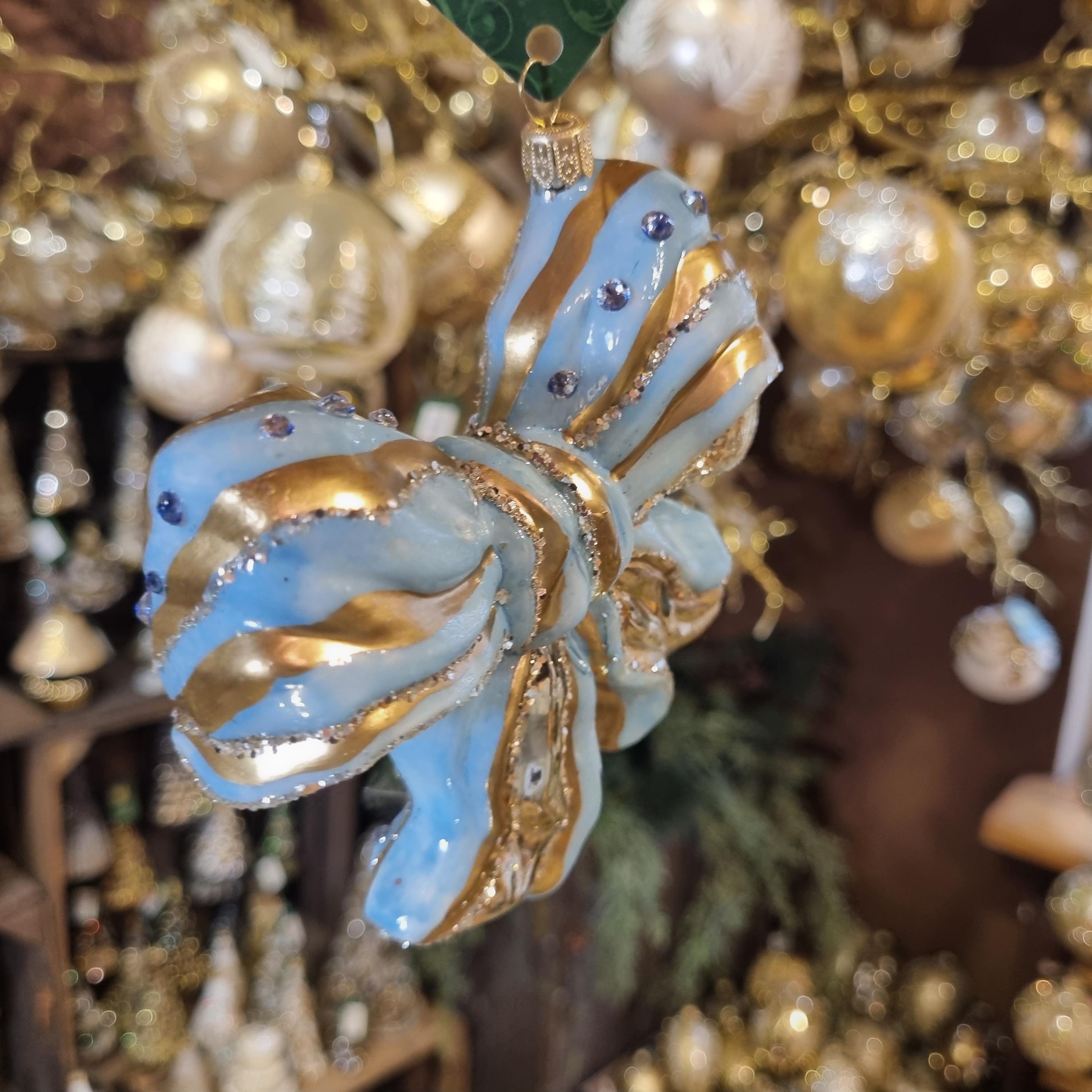 Blue Glass Bow