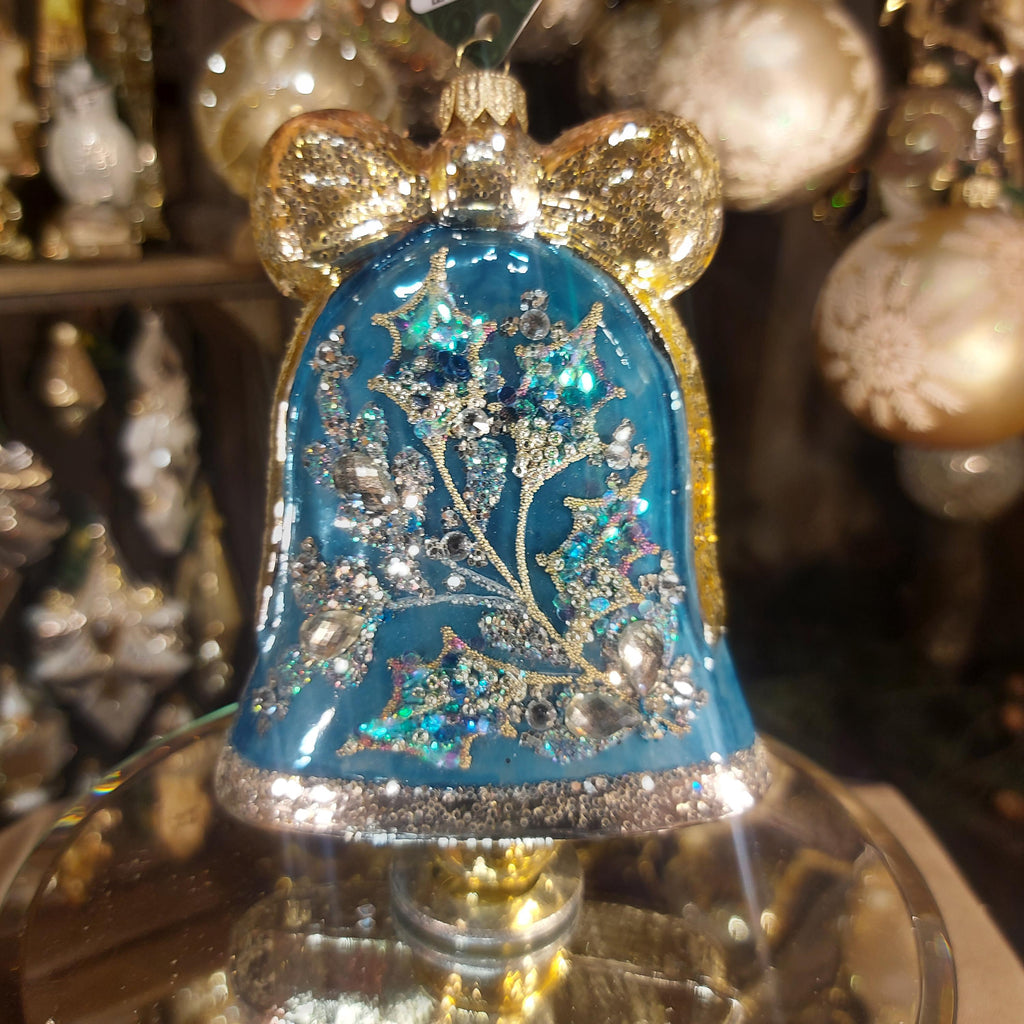 Glass Bell Christmas Ornament