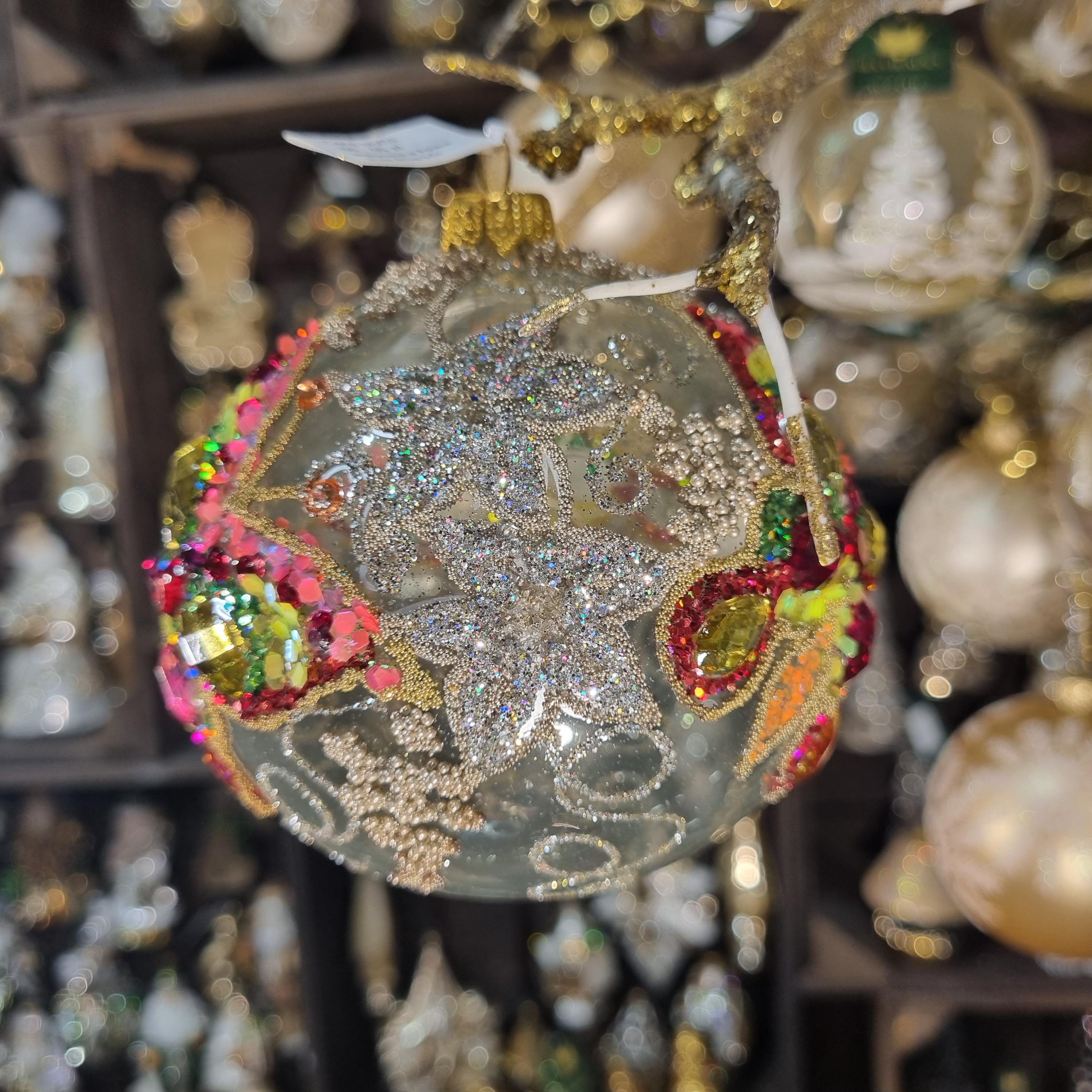 Bauble with Multicolored Butterfly