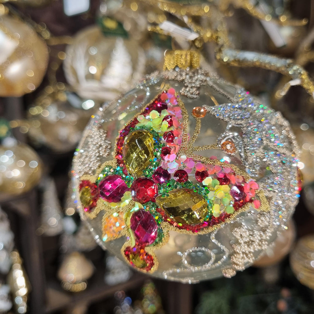 Bauble with Multicolored Butterfly