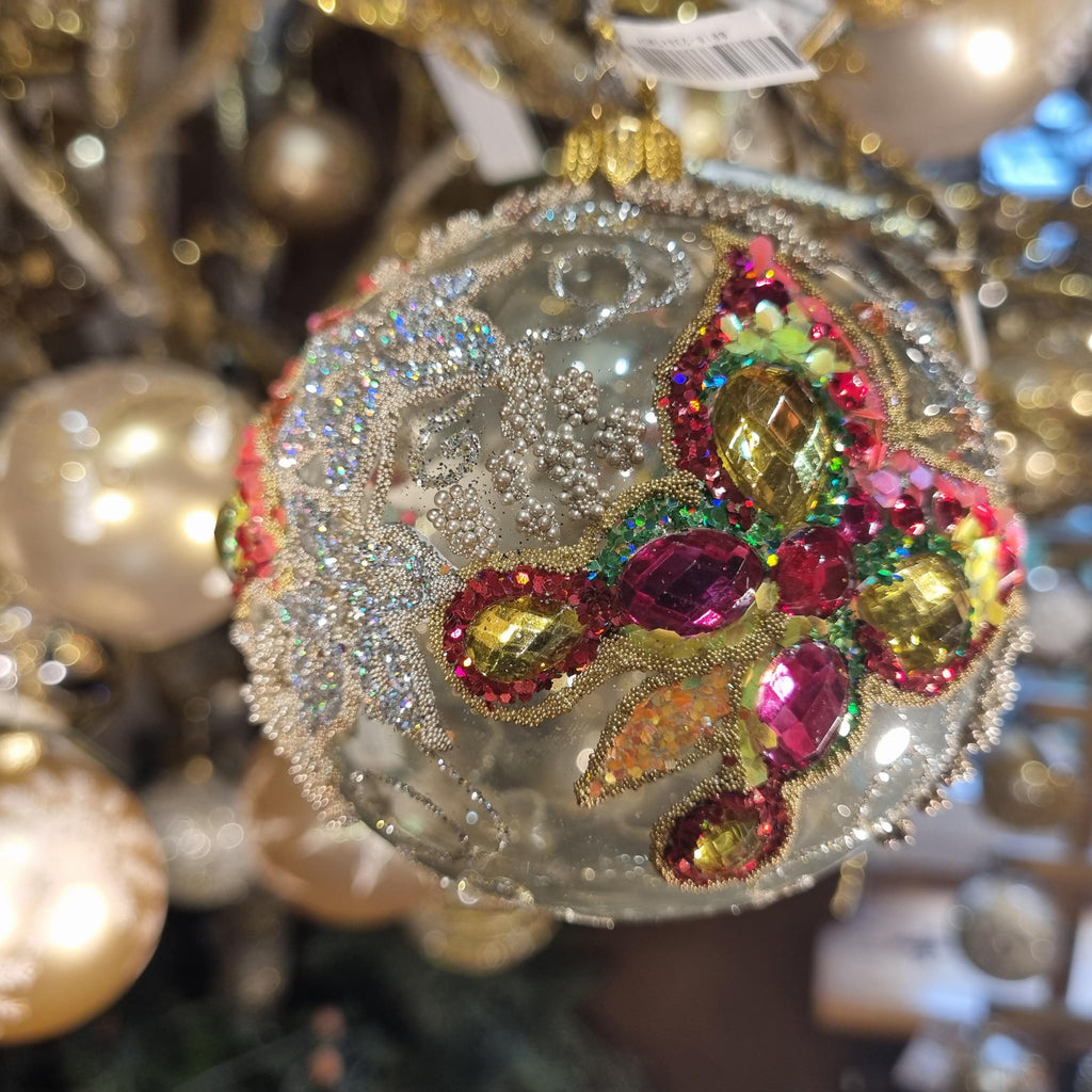 Bauble with Multicolored Butterfly