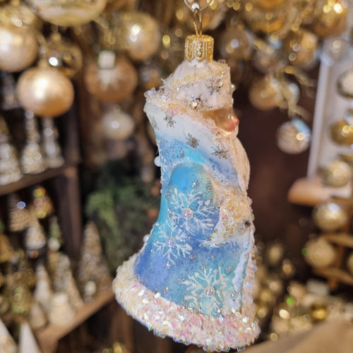 Silverado glass ornament, decorative ball with elegant finish