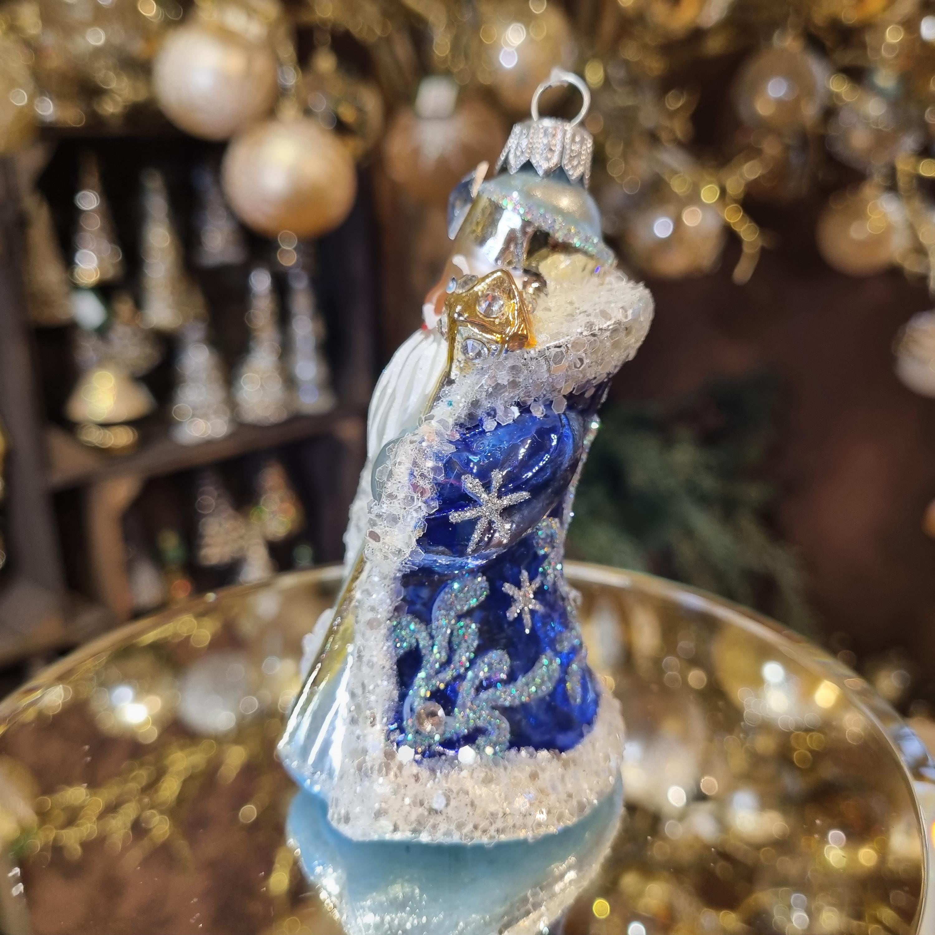 Blue Ice Santa