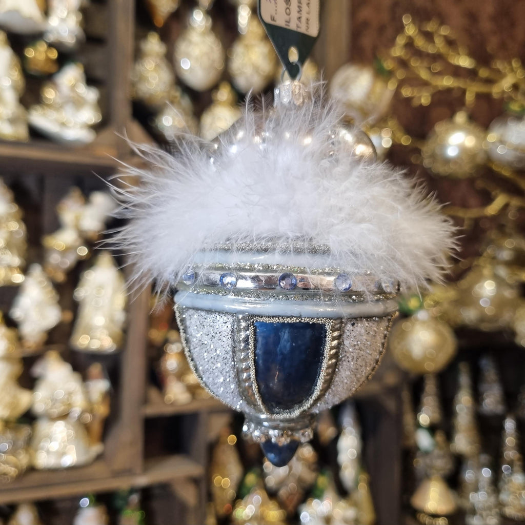 Silverado glass ornament, classic decorative ball