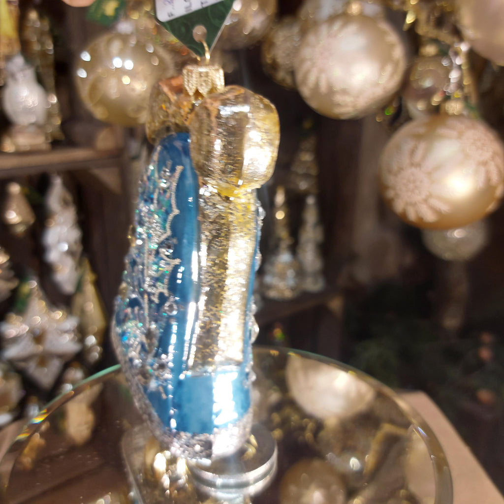 Glass Bell Christmas Ornament