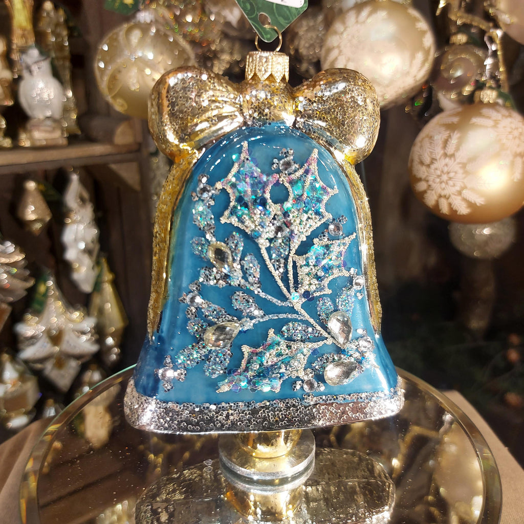 Glass Bell Christmas Ornament